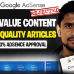AdSense Low Value Content Problem Fix kaise kare