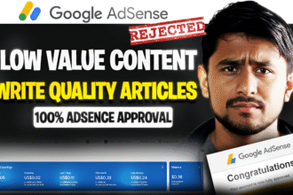AdSense Low Value Content Problem Fix kaise kare